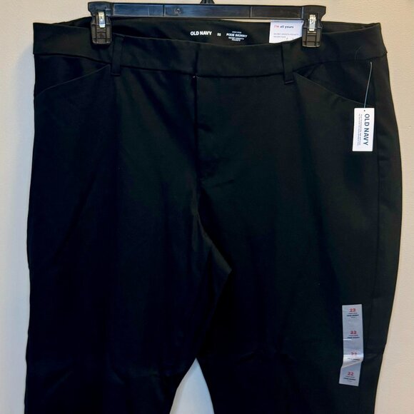 Old Navy Pixie Skinny Pants 22 Black - Picture 1 of 2